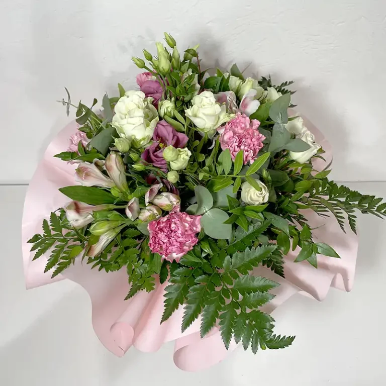 livraison du bouquet bulle d'eau divine rose fleurs