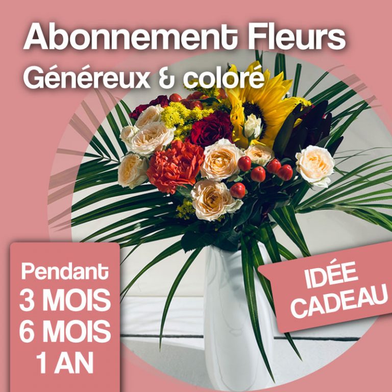 abonnement fleurs généreux et coloré