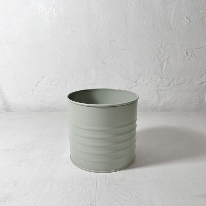 cache-pot zinc plante moyen écru