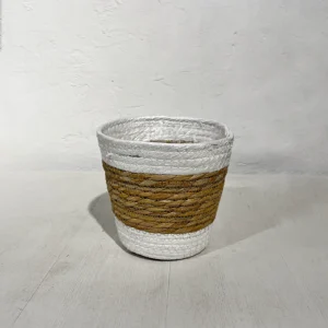 cache pot vannerie moyen panier pour plante
