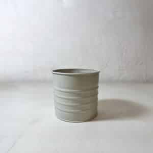 petit cache-pot écru blanc gris