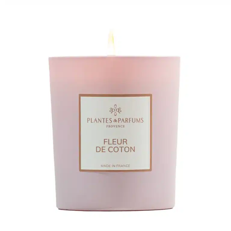 Fleurs pour la Saint Valentin, un geste merveilleux Bougie parfumée Fleur de coton