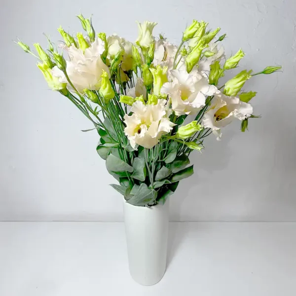 livraison de bouquet de lisianthus saumon décoration