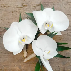 mariage orchidée boutonnière