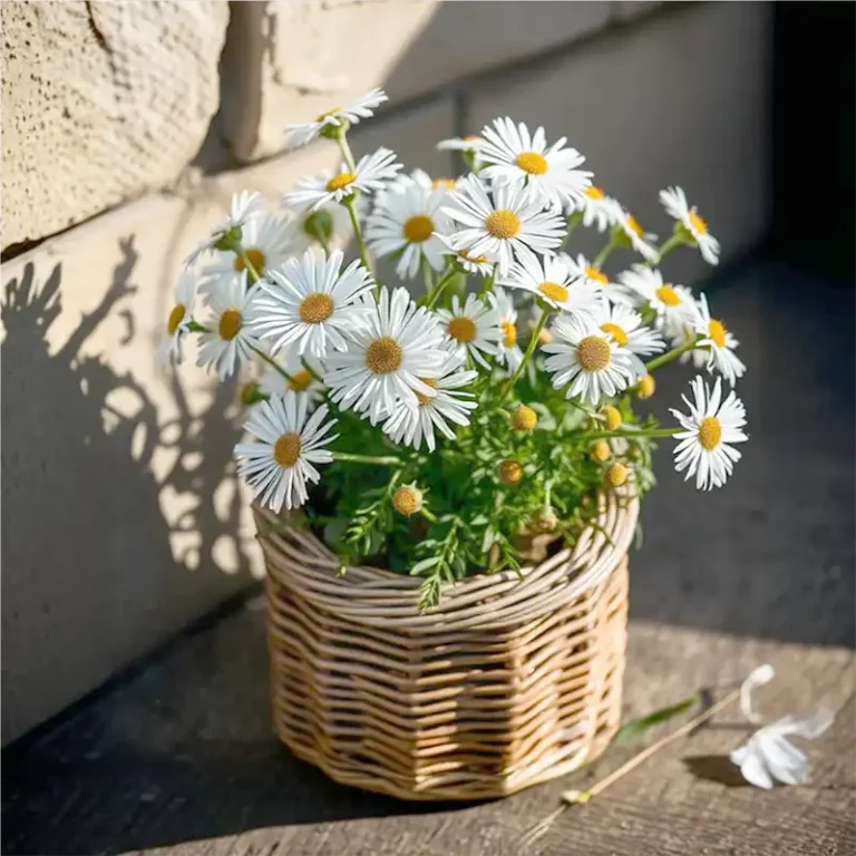 aster alpinus fleurs blanches plante