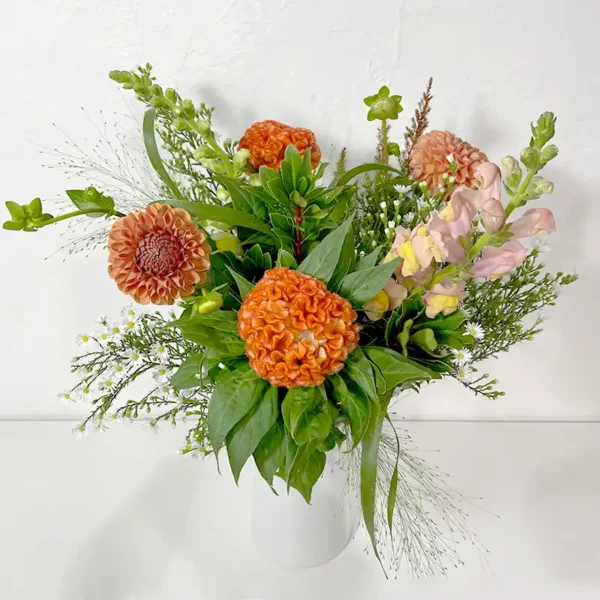 bouquet champêtre flamboyante Mérida Rebelle Pixar fleurs dahlia