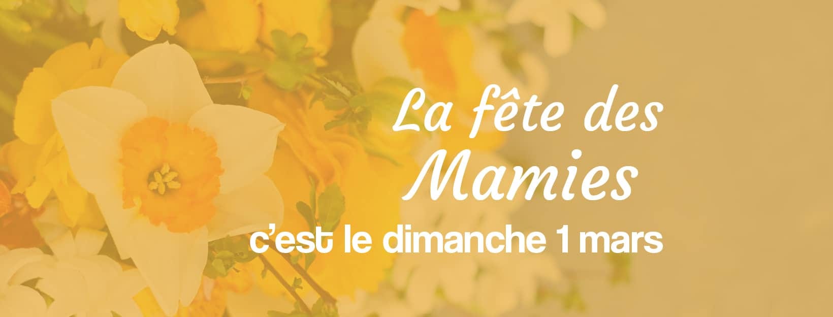 fête des grands-mères livraison de fleurs