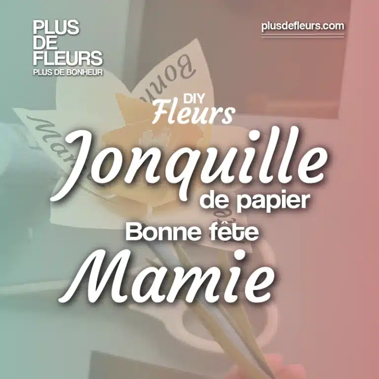 DIY fête des grands mères une jonquille en papier