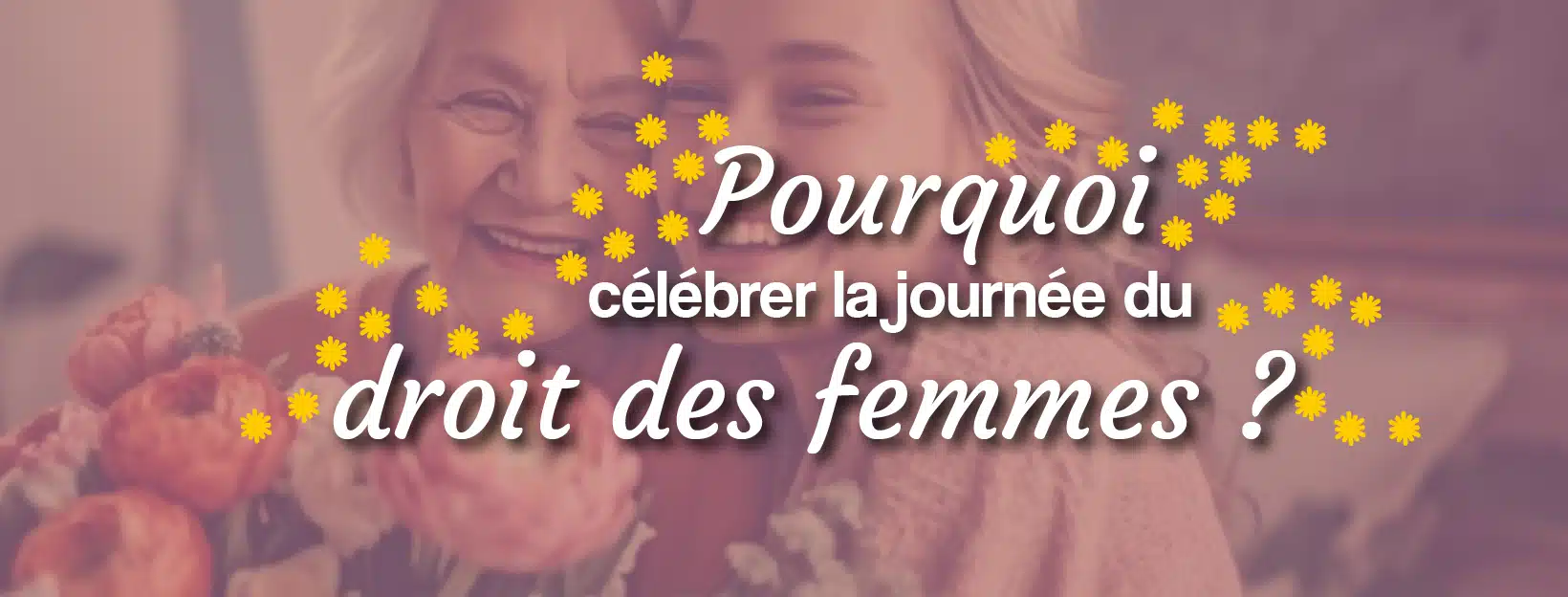 offrir des fleurs pour la journée du droit des femmes