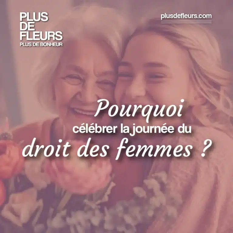 offrir des fleurs pour la journée du droit des femmes