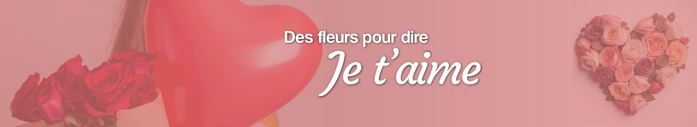 fleurs pour di je t'aime amour