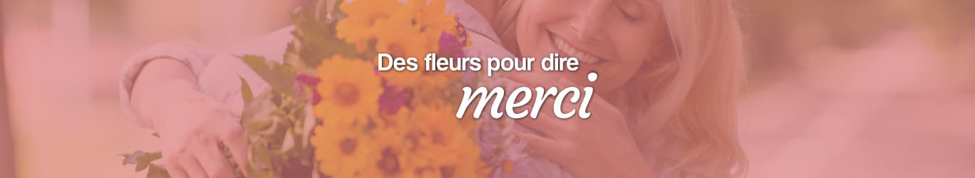 des fleurs pour dire merci remerciements