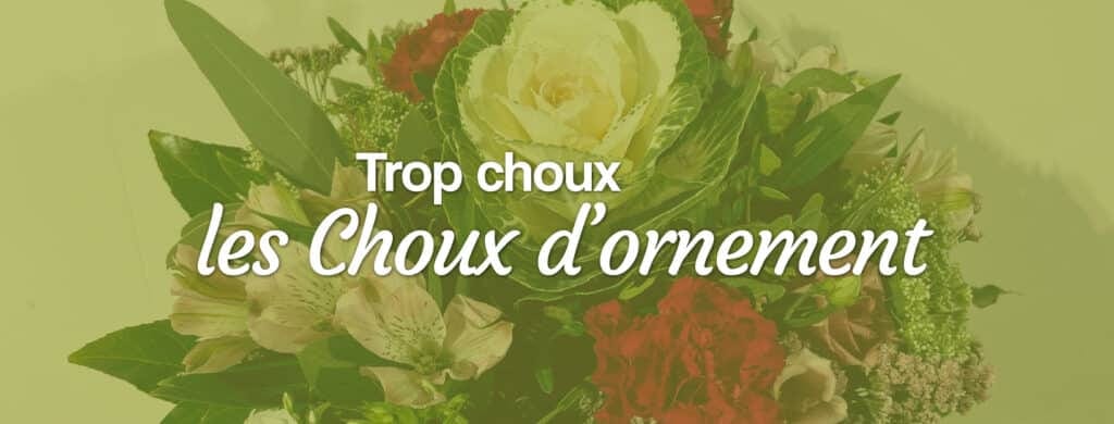 choux d'ornement dans les bouquets de fleurs