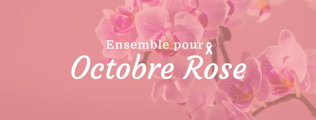 Octobre rose fleurs et don