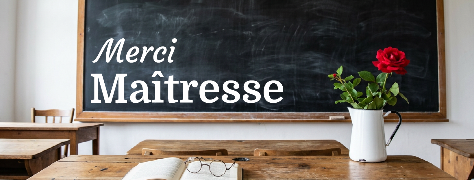 un cadeau des fleurs pour la maitresse