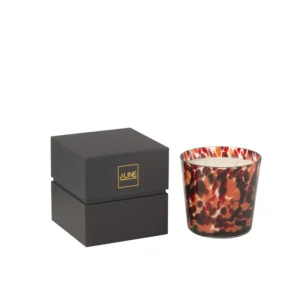 Bougie parfumée rouge Magnificient Birch J-Line Noa - 50h