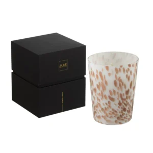 Bougie parfumée or et blanche