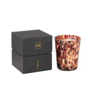 Bougie parfumée rouge Magnificient Birch J-Line Noa medium